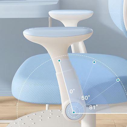 Obrazek z Dziecięce rosnące obrotowe krzesło do biurka - jasnoniebieski