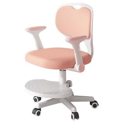 Obrazek z Dziecięce rosnące obrotowe krzesło do biurka - jasnoróżowy
