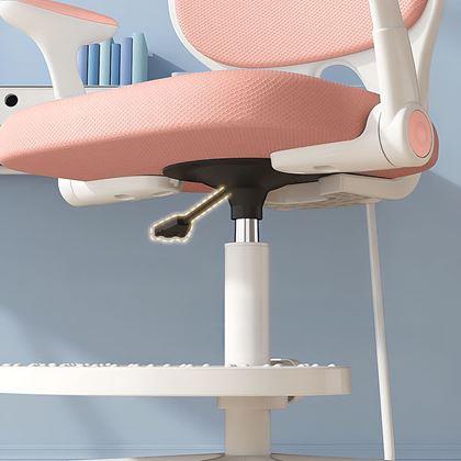 Obrazek z Dziecięce rosnące obrotowe krzesło do biurka - jasnoróżowy