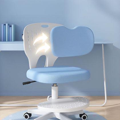 Obrazek z Dziecięce rosnące obrotowe krzesło do biurka - jasnoniebieski