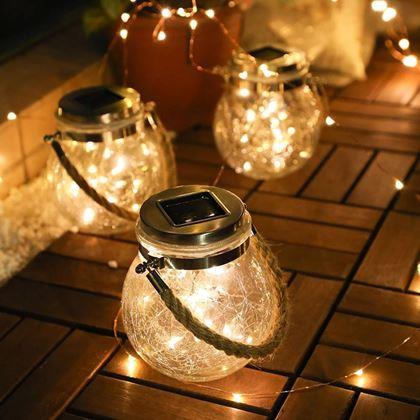 Obrazek z Solarny lampion ogrodowy