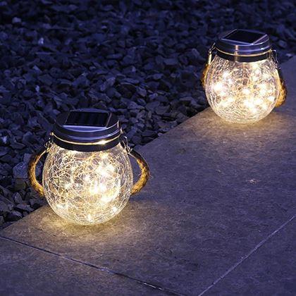 Obrazek z Solarny lampion ogrodowy
