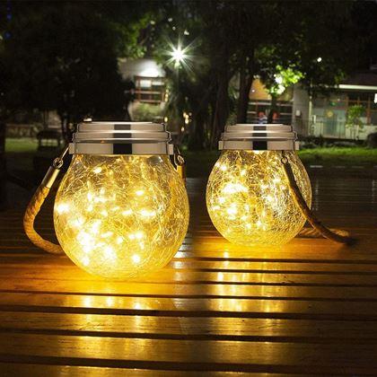 Obrazek z Solarny lampion ogrodowy