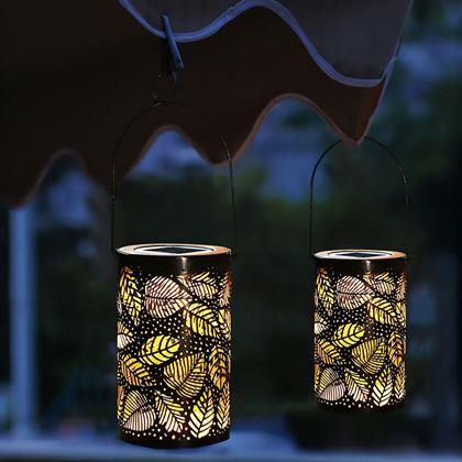 Obrazek z Solarny ogrodowy LED lampion cieniowy