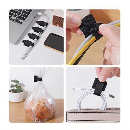 Obrazek z 10 sztuk opasek zaciskowych na rzep