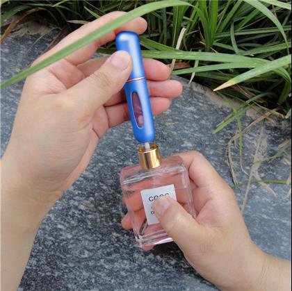 Obrazek z Wymienny atomizer do perfum  -  niebieski