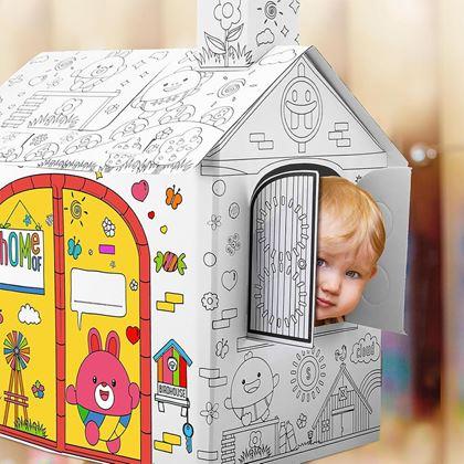 Obrazek z Domek do kolorowania z markerami 60,5 x 48 x 70 cm