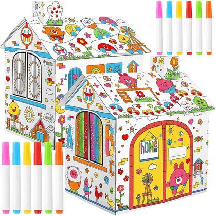 Obrazek z Domek do kolorowania z markerami 60,5 x 48 x 70 cm