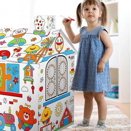 Obrazek z Domek do kolorowania z markerami 60,5 x 48 x 70 cm