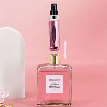Obrazek z Wymienny atomizer do perfum  -  różowy