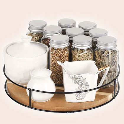 Obrazek z Drewniany obrotowy organizer