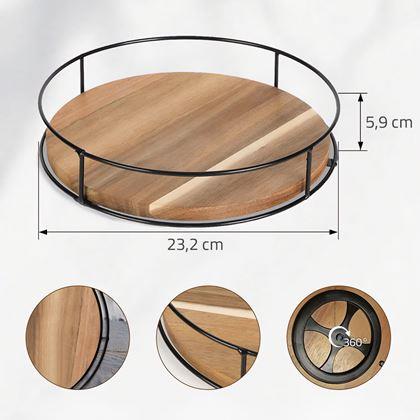Obrazek z Drewniany obrotowy organizer