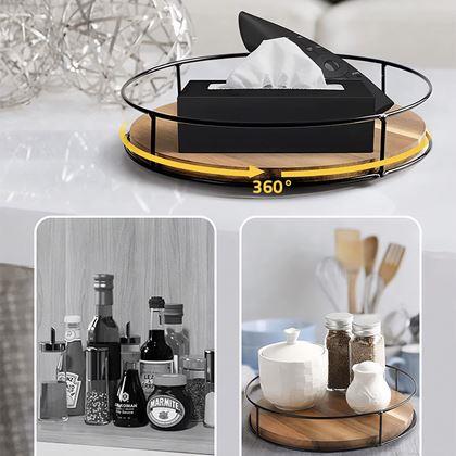 Obrazek z Drewniany obrotowy organizer