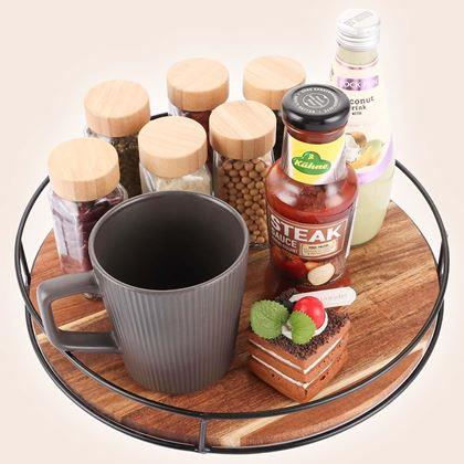Obrazek z Drewniany obrotowy organizer