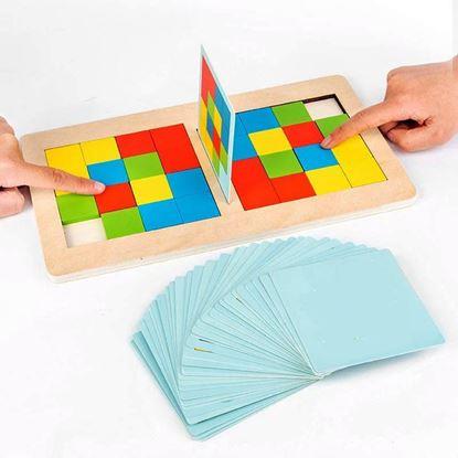Obraz Drewniana gra tangram dla dwóch osób