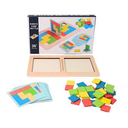 Obrazek z Drewniana gra tangram dla dwóch osób