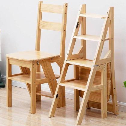 Obrazek z Krzesło/taboret/regal - drewno 3w1