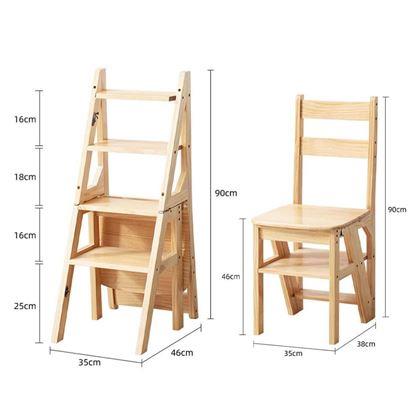 Obrazek z Krzesło/taboret/regal - drewno 3w1
