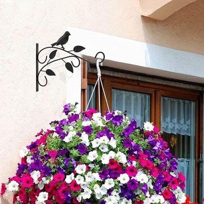 Obrazek z Dekoracyjny metalowy uchwyt na wiszące doniczki