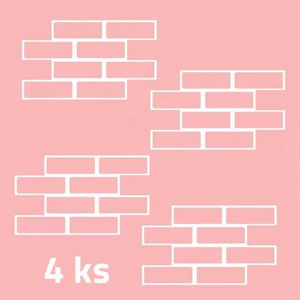 Obrazek z Szablony na ścianę 4 szt. - cegły