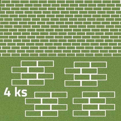 Obrazek z Szablony na ścianę 4 szt. - cegły