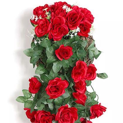 Obrazek z Sztuczna zwisająca roślina 90 cm -  czerwony