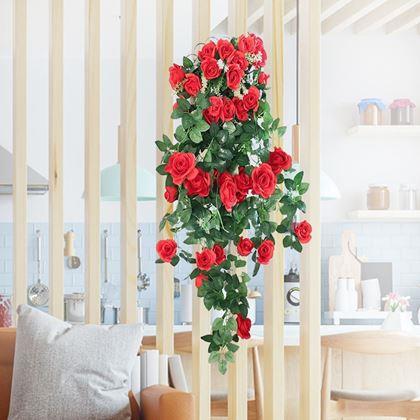 Obrazek z Sztuczna zwisająca roślina 90 cm -  czerwony