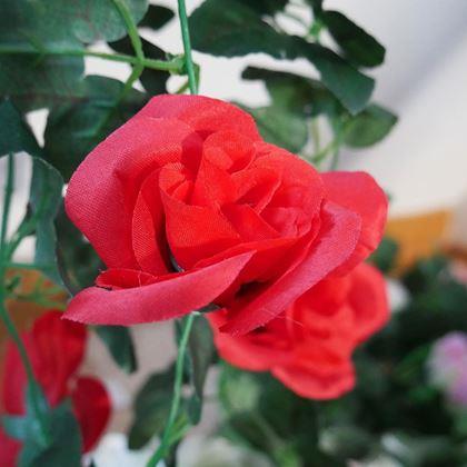 Obrazek z Sztuczna zwisająca roślina 90 cm -  czerwony