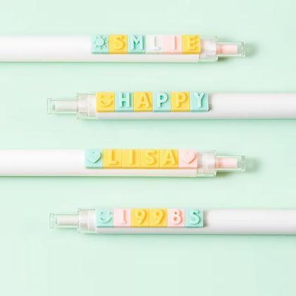 Obrazek z 2 szt. długopisów DIY z własnym napisem