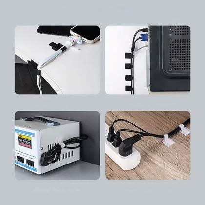 Obrazek z 10 sztuk opasek zaciskowych na rzep