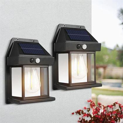 Obrazek z Ścienna lampa solarna z czujnikiem ruchu