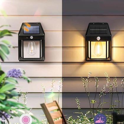Obrazek z Ścienna lampa solarna z czujnikiem ruchu