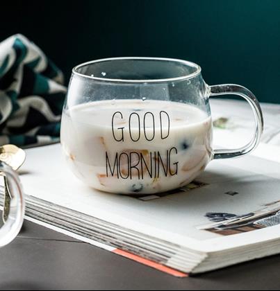 Obrazek z Szklany kubek Good morning