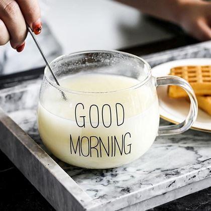 Obrazek z Szklany kubek Good morning