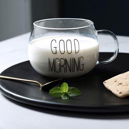 Obrazek z Szklany kubek Good morning