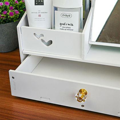 Obrazek z Organizer na kosmetyki z lusterkiem