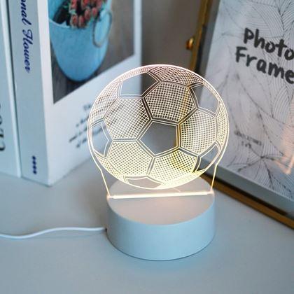 Obrazek z 3D lampka - piłka nożna