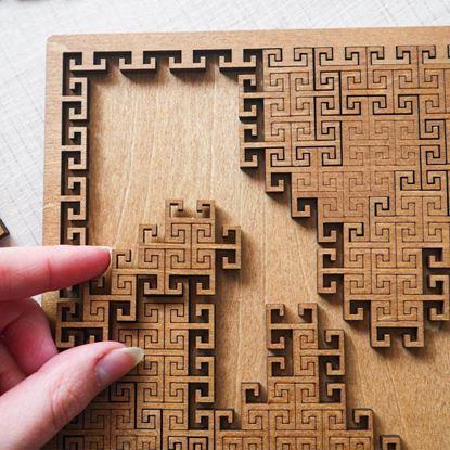 Obraz Drewniane puzzle labirynt