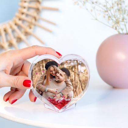 Obrazek z Fotorámeček/sněžítko ve tvaru srdce
