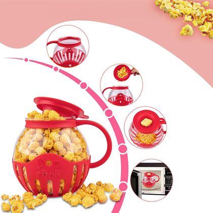 Obrazek z Szklany pojemnik do przygotowywania popcornu