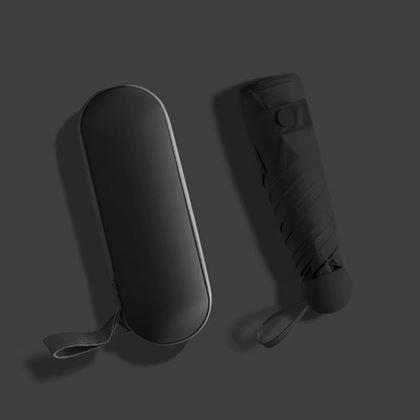 Obrazek z Mini składany parasol z etui - czarny