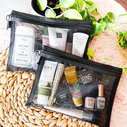 Obrazek z Przezroczysta kosmetyczka z zamkiem błyskawicznym