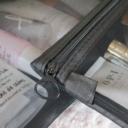 Obrazek z Przezroczysta kosmetyczka z zamkiem błyskawicznym