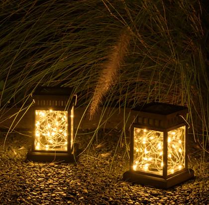 Obrazek z Wisząca lampa solarna LED