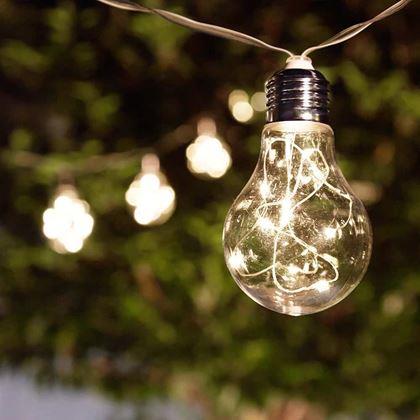 Obrazek z Łańcuch świetlny na energię słoneczną - żarówki