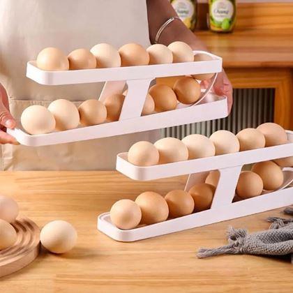 Obrazek z Dwupoziomowy pojemnik/organizer na jajka