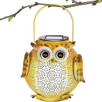 Obrazek z Solarna lampa ogrodowa LED - sowa