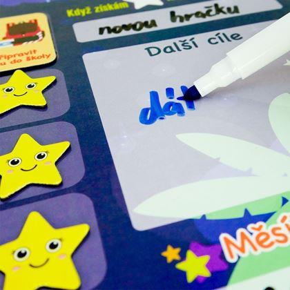 Obrazek z Magnetická tabulka povinností a odměn pro děti