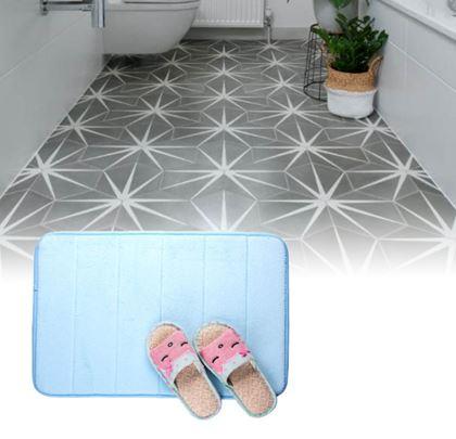 Obrazek z Antypoślizgowy dywanik łazienkowy 40 x 60 cm - niebieska