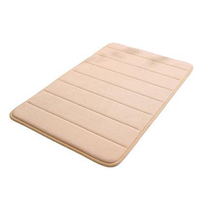 Obrazek z Antypoślizgowy dywanik łazienkowy 40 x 60 cm - beżowa